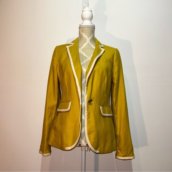 Banana Republic - Mustard Tipped Blazer - Picture 2 of 5
